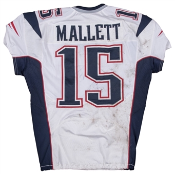 2012 Ryan Mallett Game Used New England Patriots Road Jersey Worn On 10/28/16 Vs. St. Louis In London (NFL/PSA)